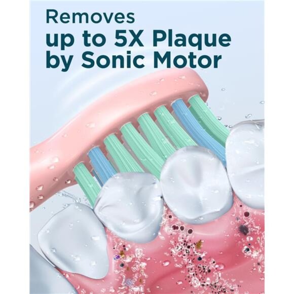 Rtauys M5 Sonic Electric Toothbrush for Adults and Kids - Rechargeable Electric - Picture 2 of 7